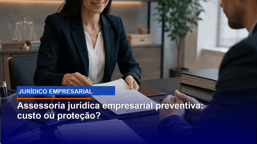 Assessoria jurídica empresarial preventiva: custo ou proteção?