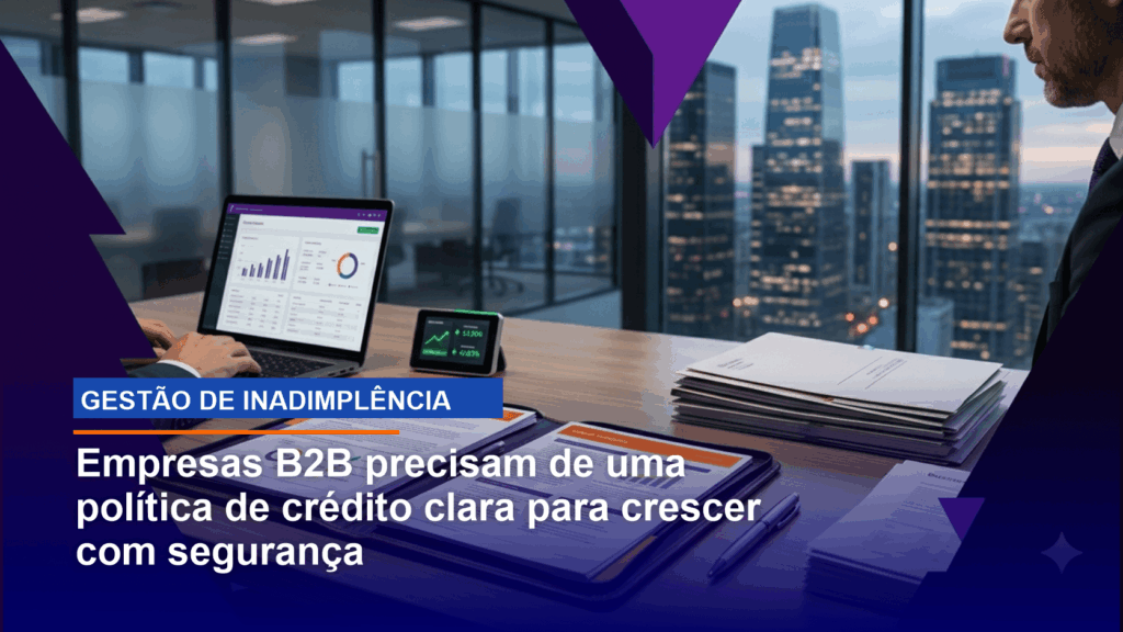 Empresas B2B precisam de uma política de crédito clara para crescer com segurança