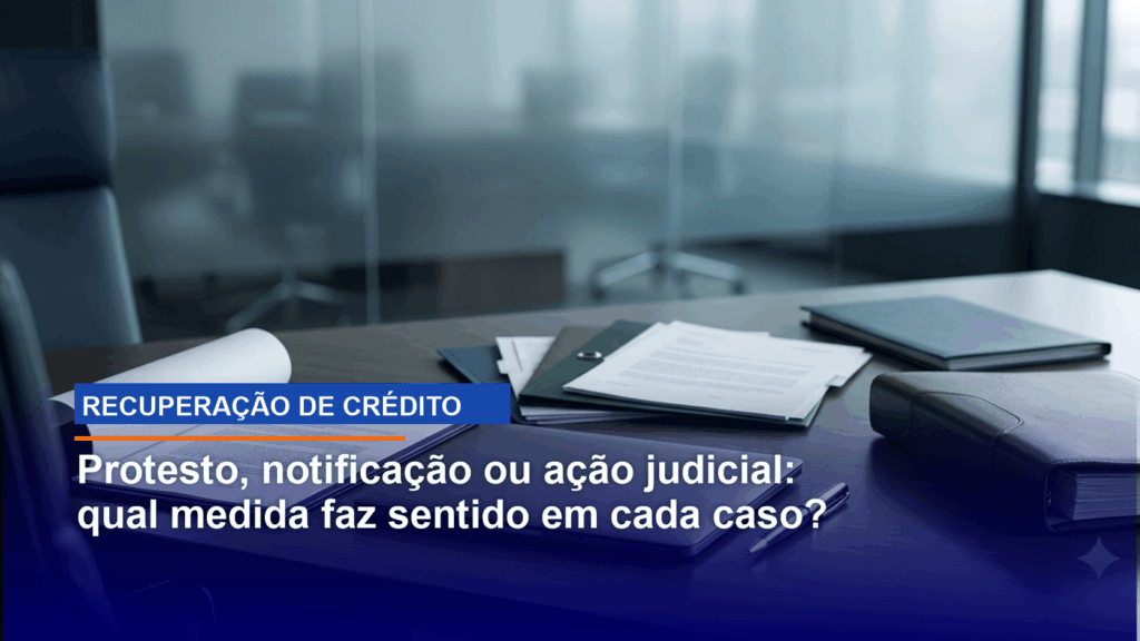 Protesto, notificação ou ação judicial: qual medida faz sentido em cada caso?